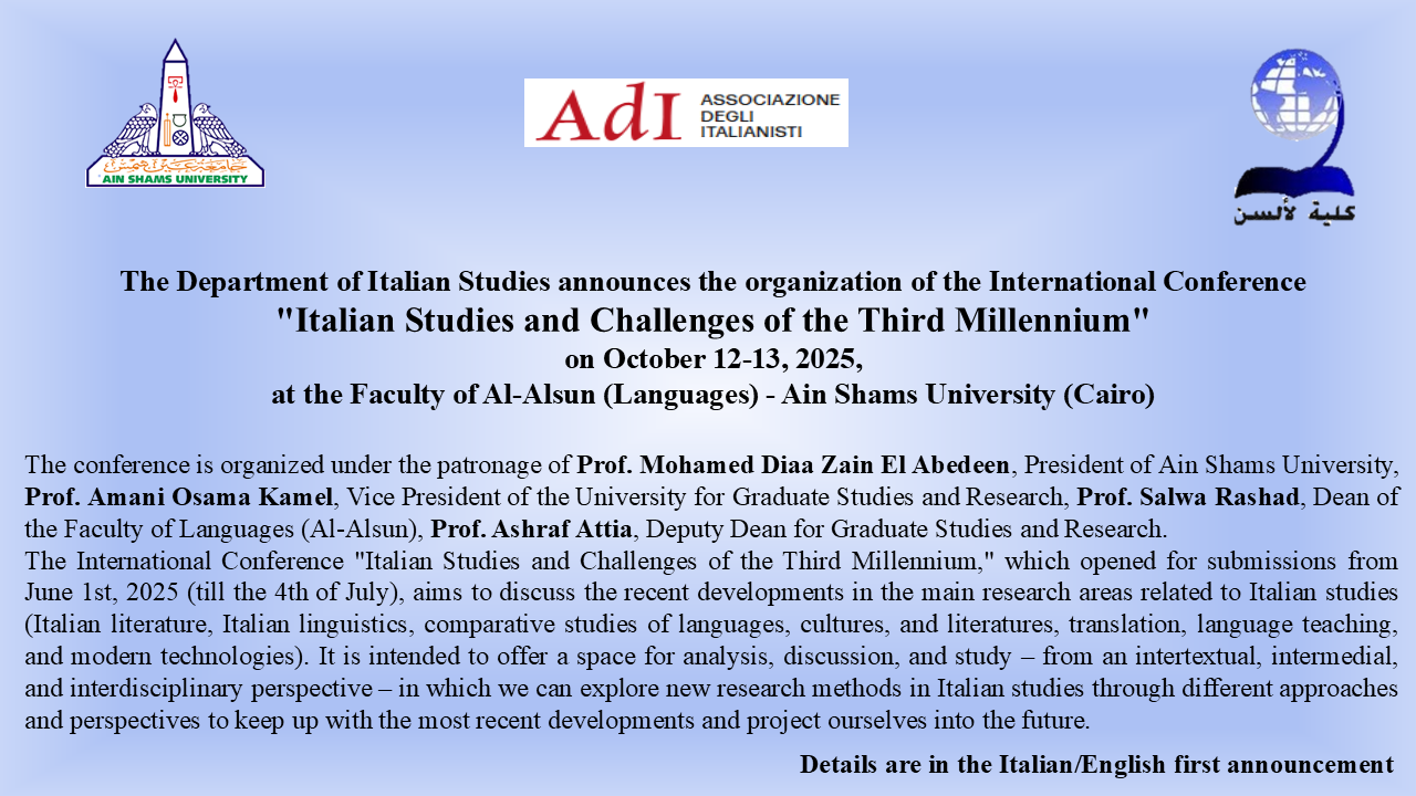 Italian Studies and Challenges of the Third Millennium